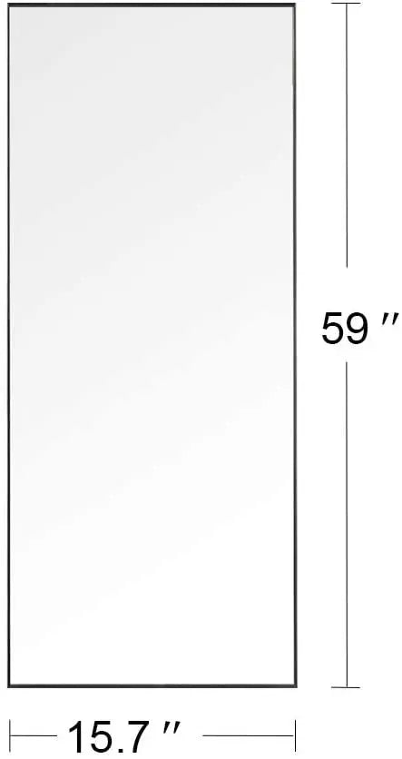 Rosahqnda Full Length Mirror 53x162cm Standing Mirror Wall