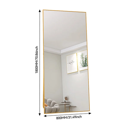 Rosahqnda Full Length Mirror 53x162cm Standing Mirror Wall