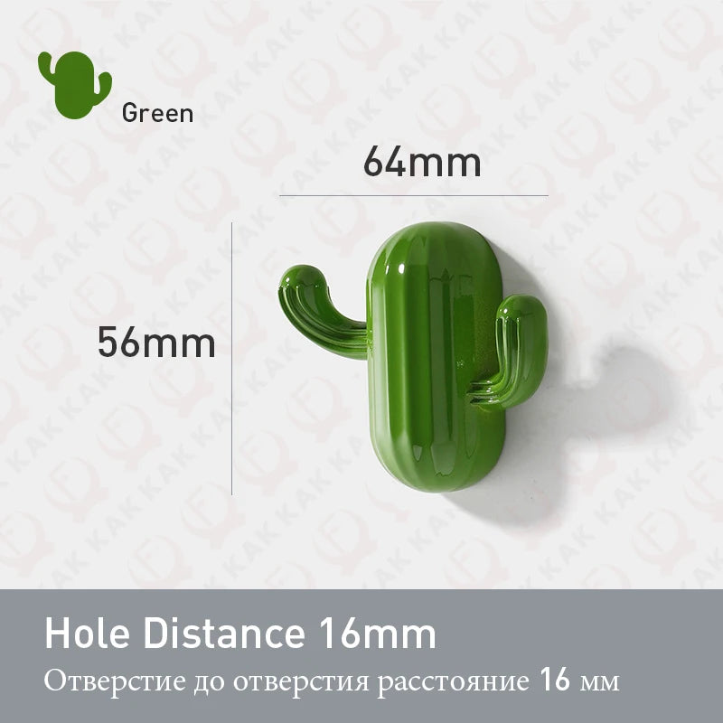 Kak Cartoon Cactus Cloth Hook Hangers Kids Room
