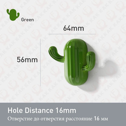 Kak Cartoon Cactus Cloth Hook Hangers Kids Room