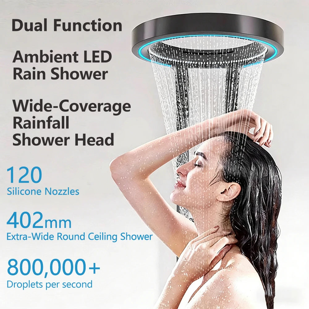 Bathroom Light Shower Faucet Panel Led Digital Display