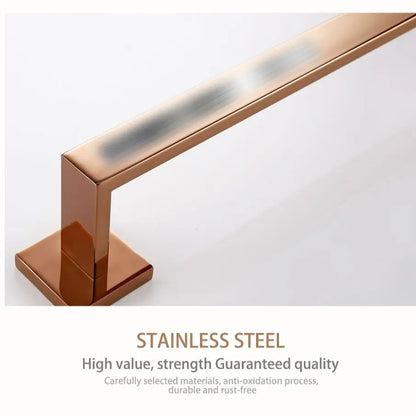 Rose Gold Bathroom Wall Mount Shelf Toilet Bath