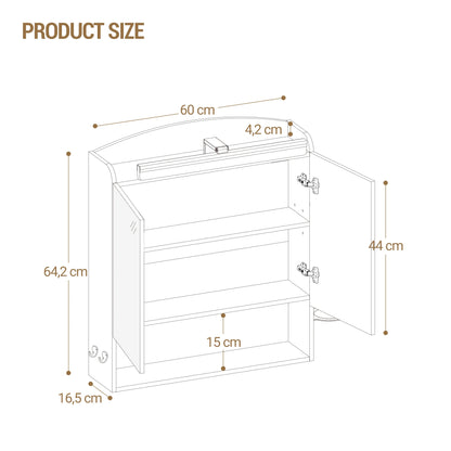 Bathroom Mirror Cabinet Lighting Mirror Wall Cabinet Hair