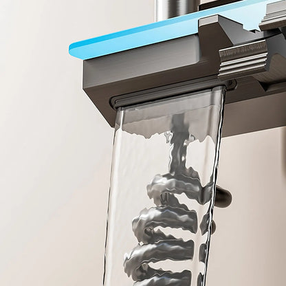 Functions Piano Keys Bathroom Shower Faucet Digital Temperature