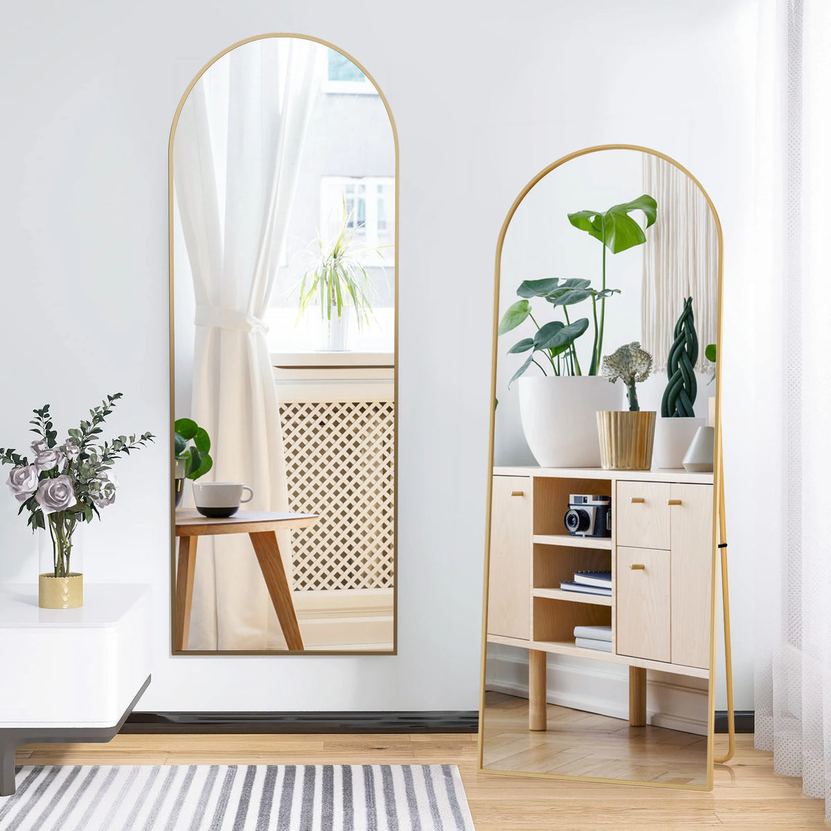 Freestanding Mirror 164 54 Cm Aluminum Alloy Frame