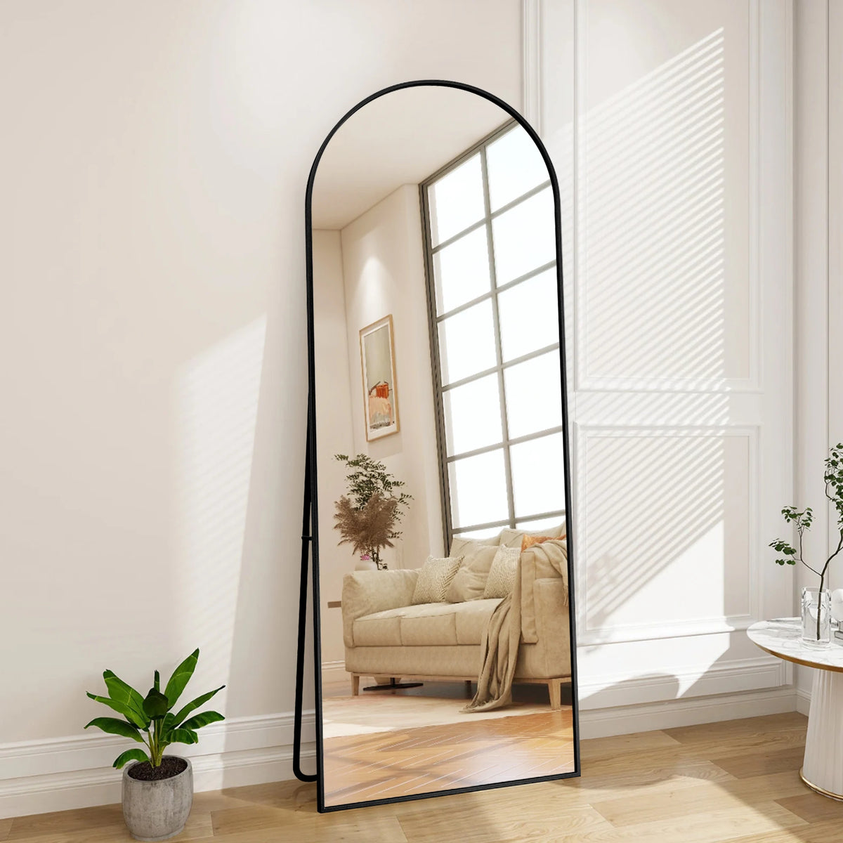 Freestanding Mirror 164 54 Cm Aluminum Alloy Frame