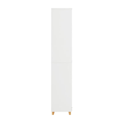 Sobuy Bzr74-W Bathroom High Wardrobe Fold-Out Laundry Bag