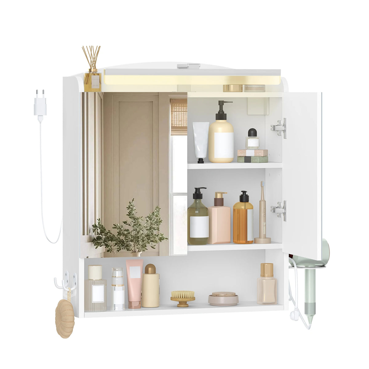Bathroom Mirror Cabinet Lighting Mirror Wall Cabinet Hair