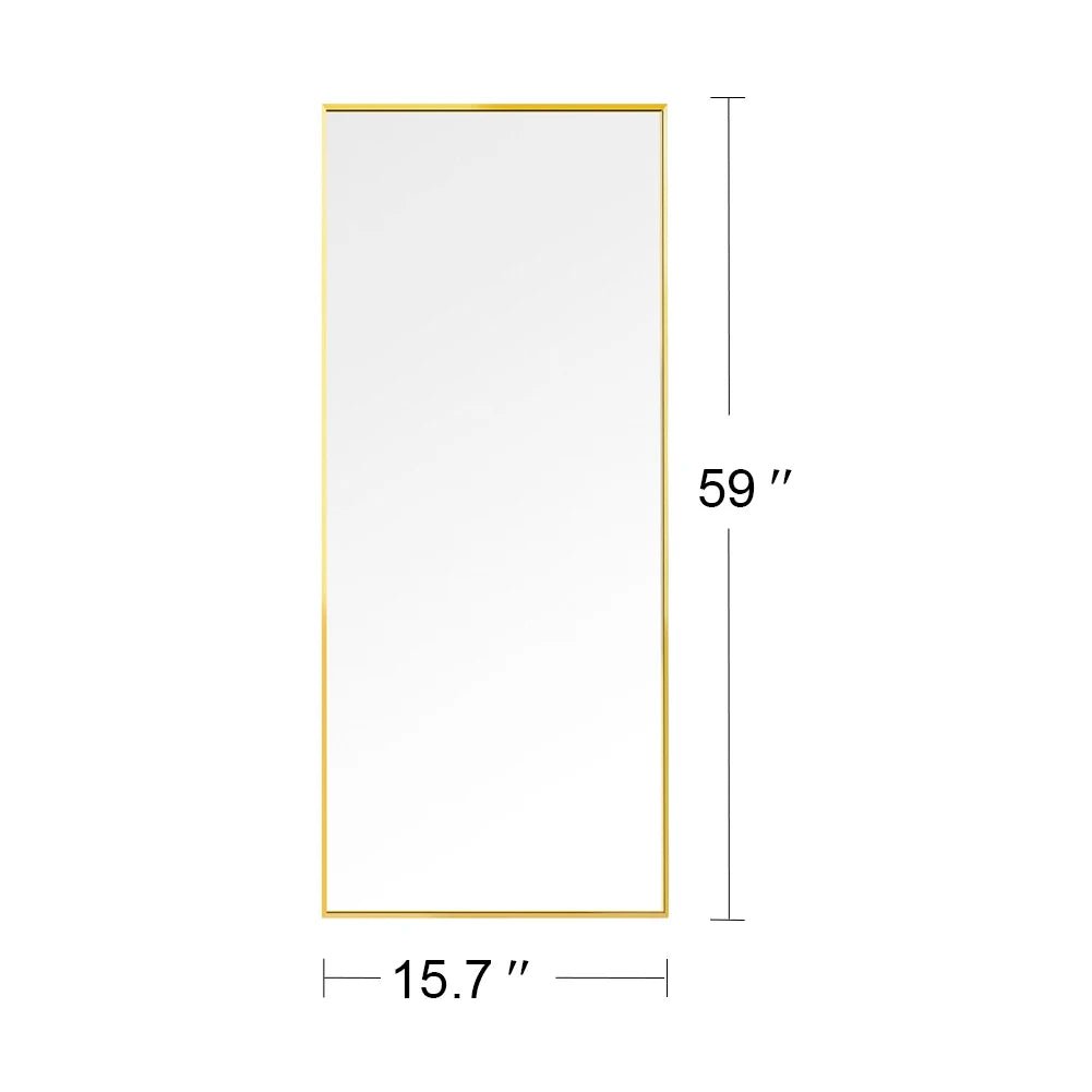 Rosahqnda Full Length Mirror 53x162cm Standing Mirror Wall