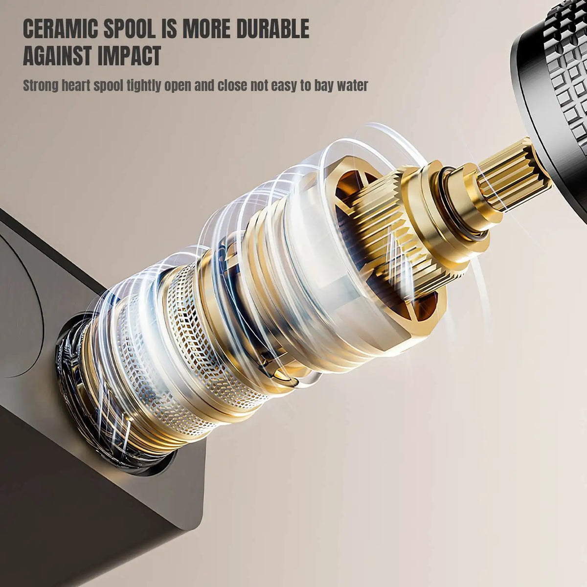 Gray Piano Keys Bathroom Shower Faucet Multiple Water