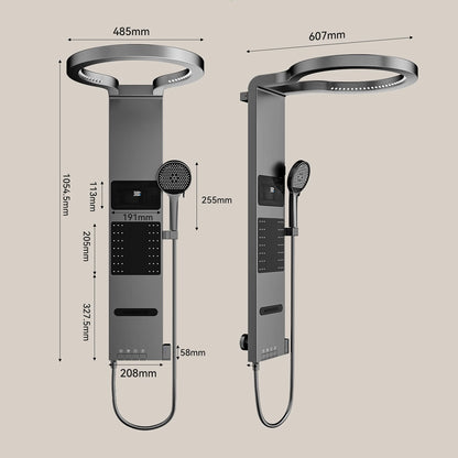 Led Shower Panel System Wall Mounted Rain &
