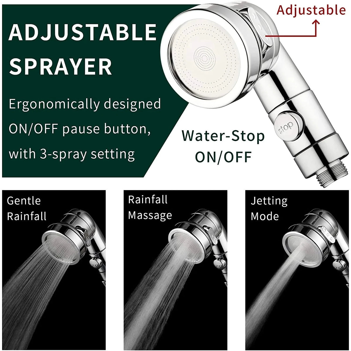 Shower Faucet Handheld Shower Head Spray Tap Extender