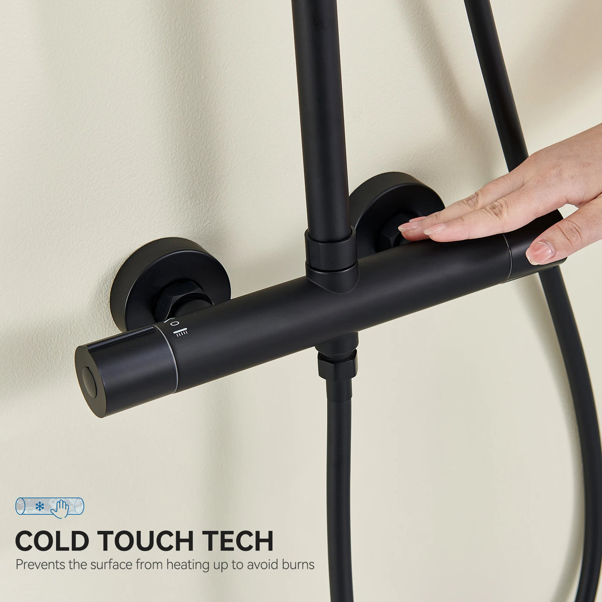 Shower Bar Thermostatic Mixer Tap Anti-Scald Mixer Tap
