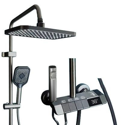 Smart Digital Display Shower Faucet Piano Style Rainlfall