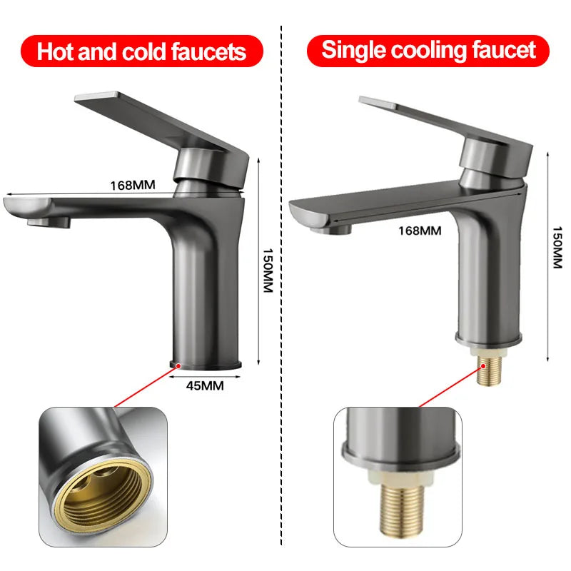 Stainless Steel Faucet Cooling/ Cold Universal Type Suitable