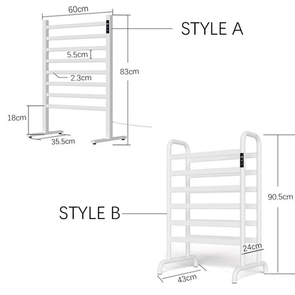 White Freestanding Mountable Towel Warmer Heated Towel Rack