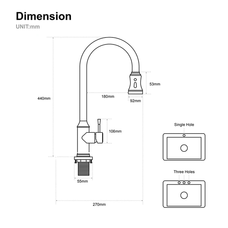 Touch Sensor Faucet Smart Control Mixer Tap Pull