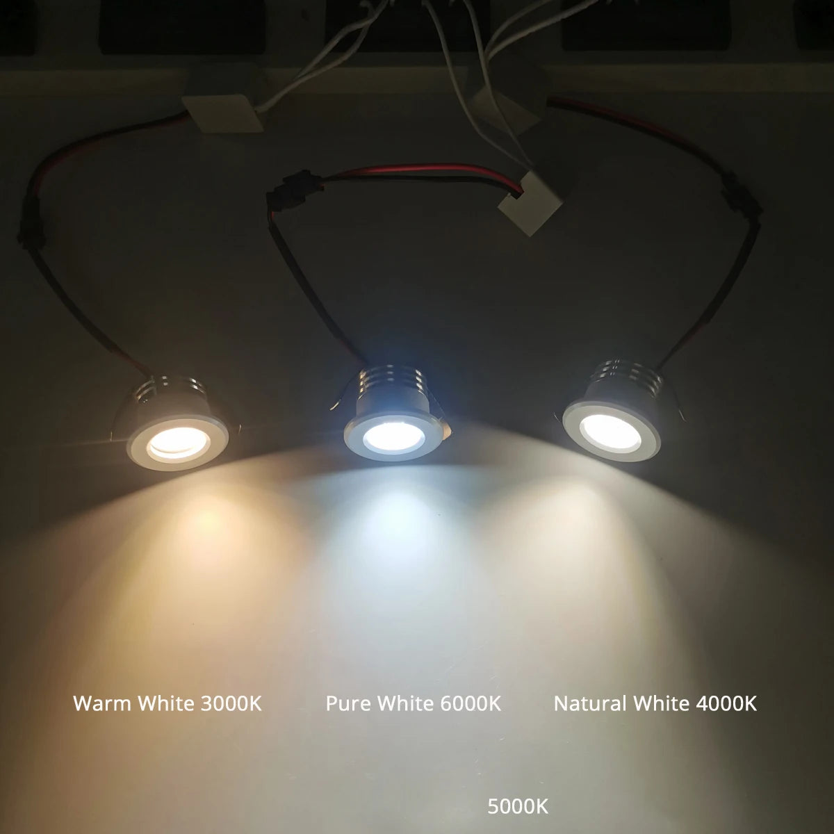 10pc/Pack Mini Cob Led Spotlights 3w 29mm 100v-240v