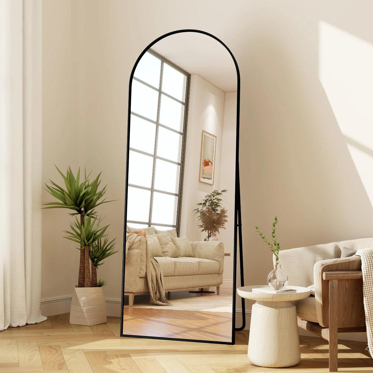 Freestanding Mirror 164 54 Cm Aluminum Alloy Frame