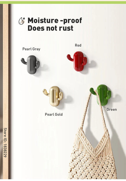 Kak Cartoon Cactus Cloth Hook Hangers Kids Room