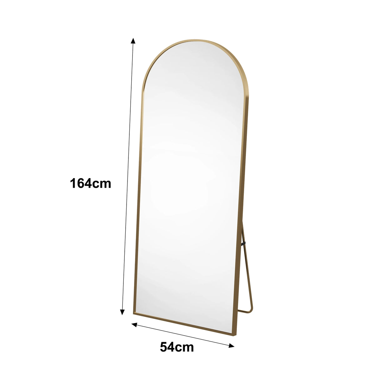 Freestanding Mirror 164 54 Cm Aluminum Alloy Frame