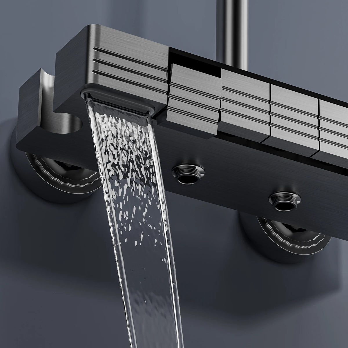 Smart Digital Display Shower Faucet Piano Style Rainlfall