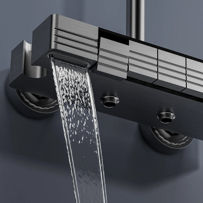 Smart Digital Display Shower Faucet Piano Style Rainlfall