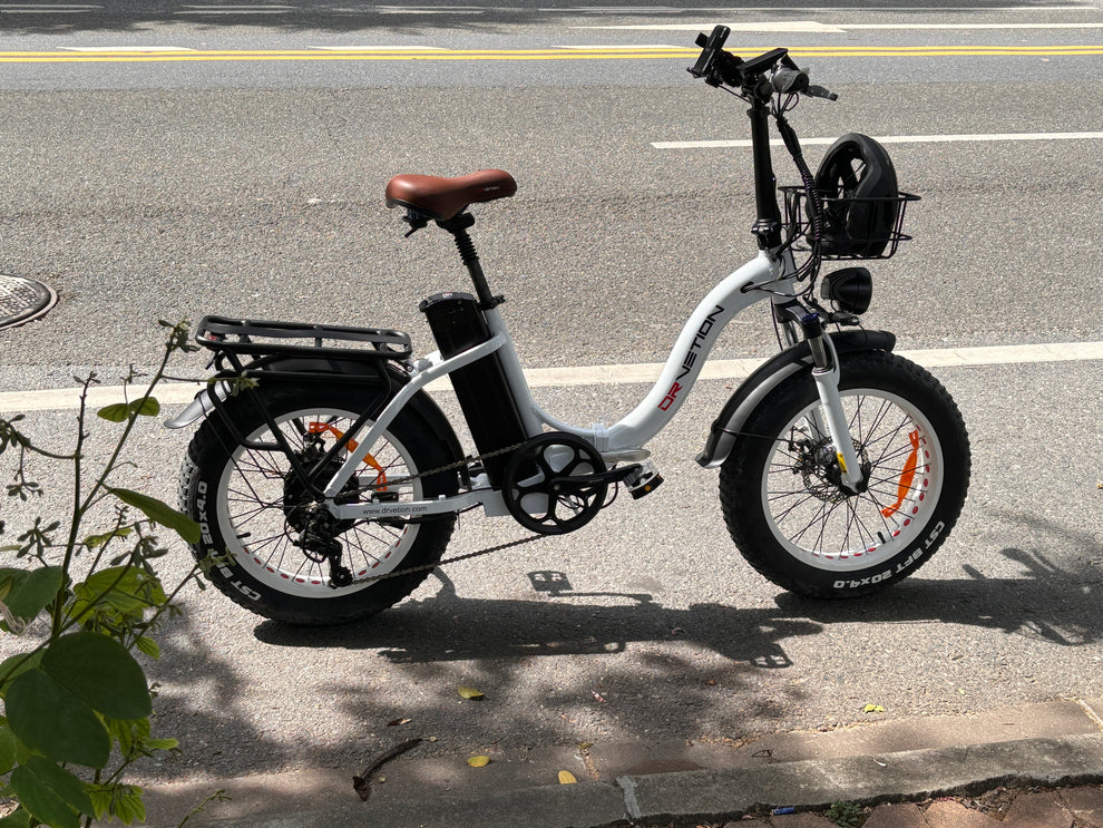 DRVETION CT20 20" Fat Tires Folding Electric Bike 750W Motor 48V 10Ah/15Ah/20Ah Battery