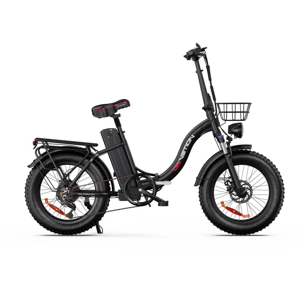 DRVETION CT20 20" Fat Tires Folding Electric Bike 750W Motor 48V 10Ah/15Ah/20Ah Battery