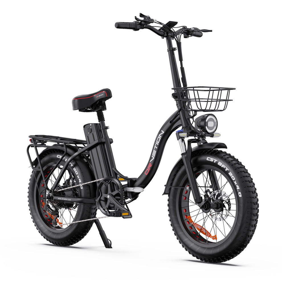 DRVETION CT20 20" Fat Tires Folding Electric Bike 750W Motor 48V 10Ah/15Ah/20Ah Battery