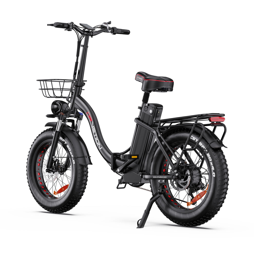 DRVETION CT20 20" Fat Tires Folding Electric Bike 750W Motor 48V 10Ah/15Ah/20Ah Battery