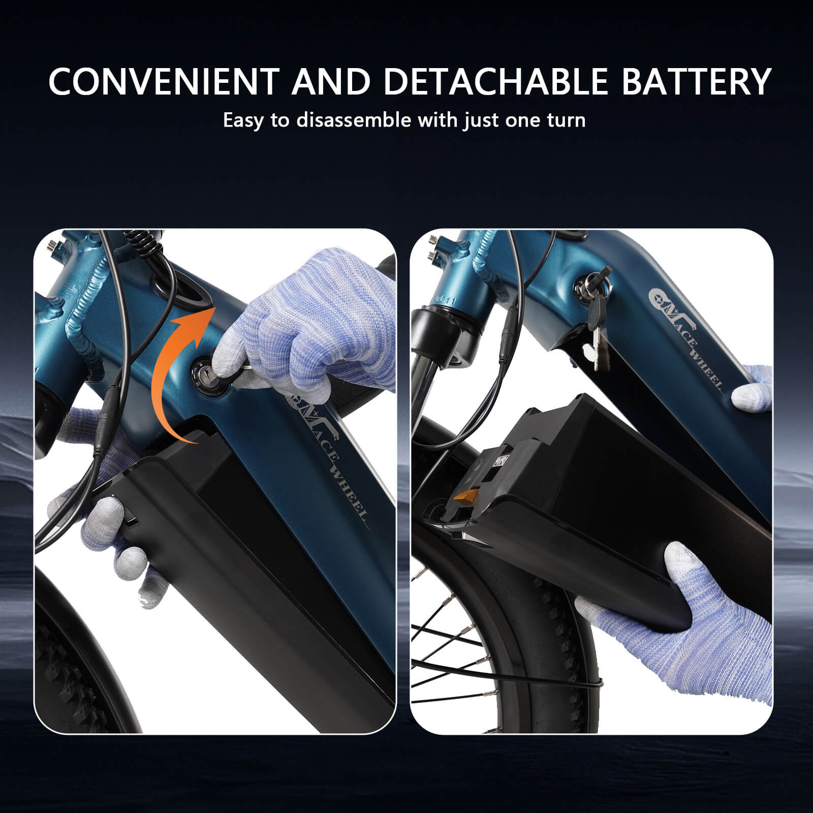CMACEWHEEL HQ20 20Ah Torque Sensor Samsung Battery Hydraulic Brakes Ebike 2 in 1 Family E-Cargo Bike 400lbs Capacity