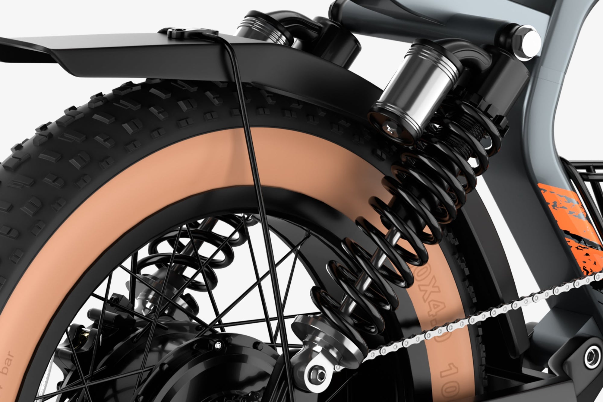 Amortisseur d'huile arrière double