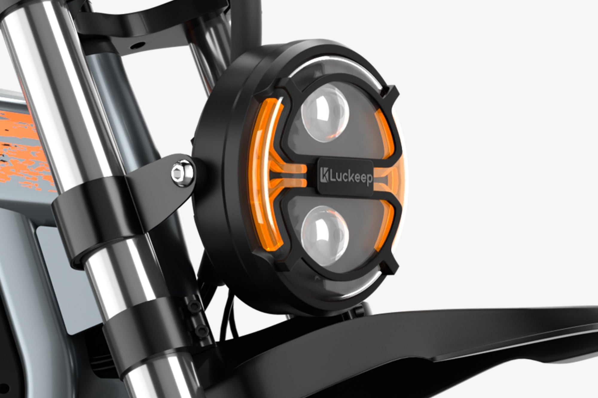 Phare rond de style moto