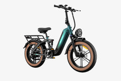 LUCKEEP X3 Bicicletta Elettrica da Carico 20" Motore 750W (1400W di Picco) Batteria 48V 20Ah