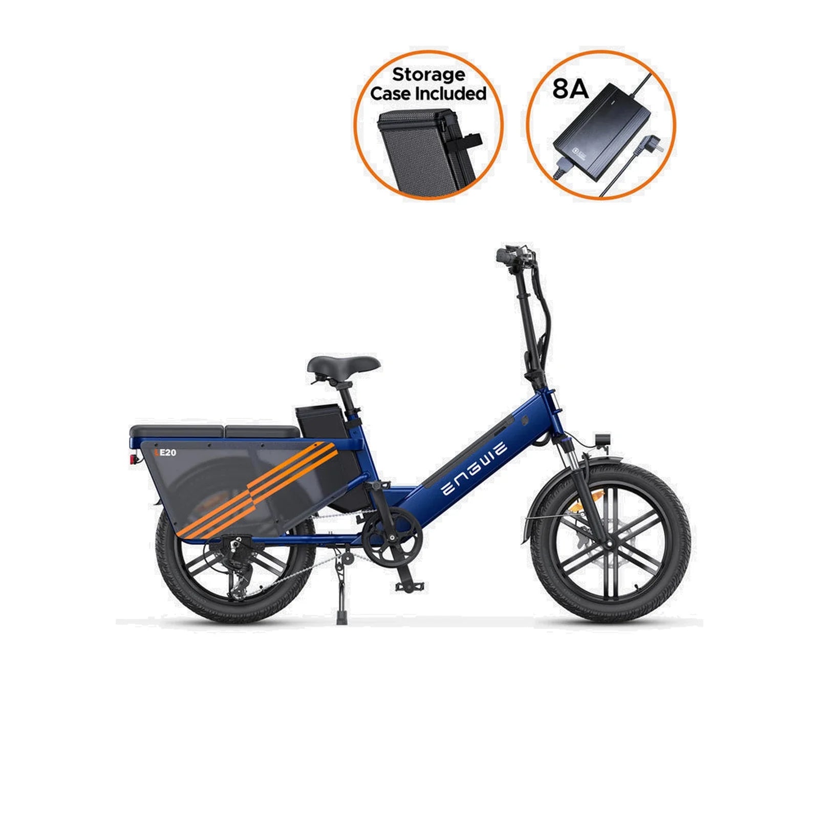 ENGWE LE20 20" Step-Thru Electric Cargo Bike 750W Motor 48V 19.2Ah Battery