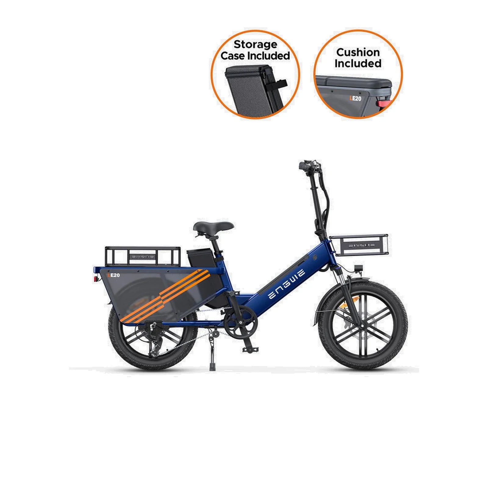 ENGWE LE20 20" Step-Thru Electric Cargo Bike 750W Motor 48V 19.2Ah Battery