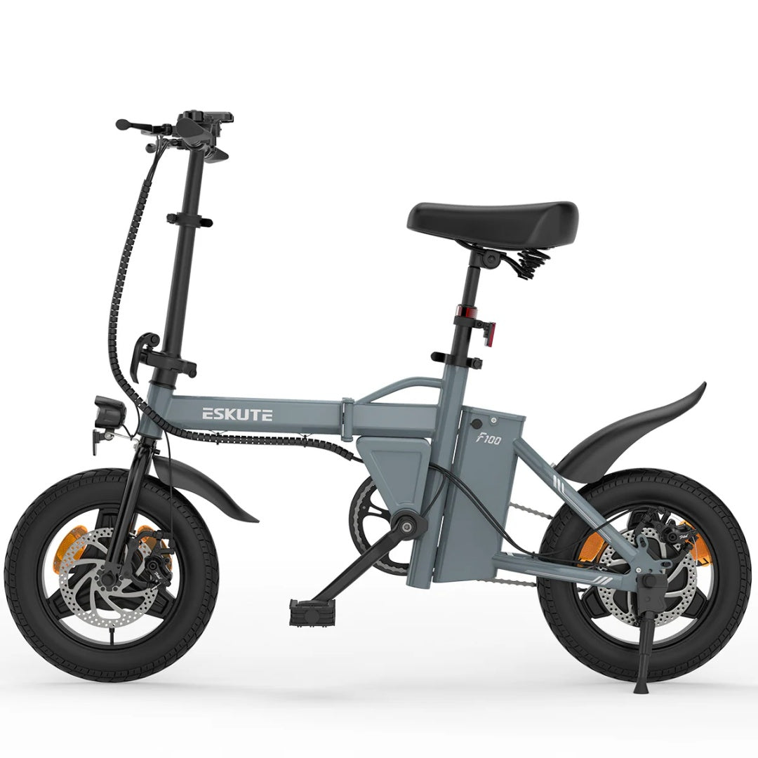 ESKUTE F100 14" Mini-Klapp-Elektrofahrrad, 250-W-Motor, 36 V, 9 Ah Akku