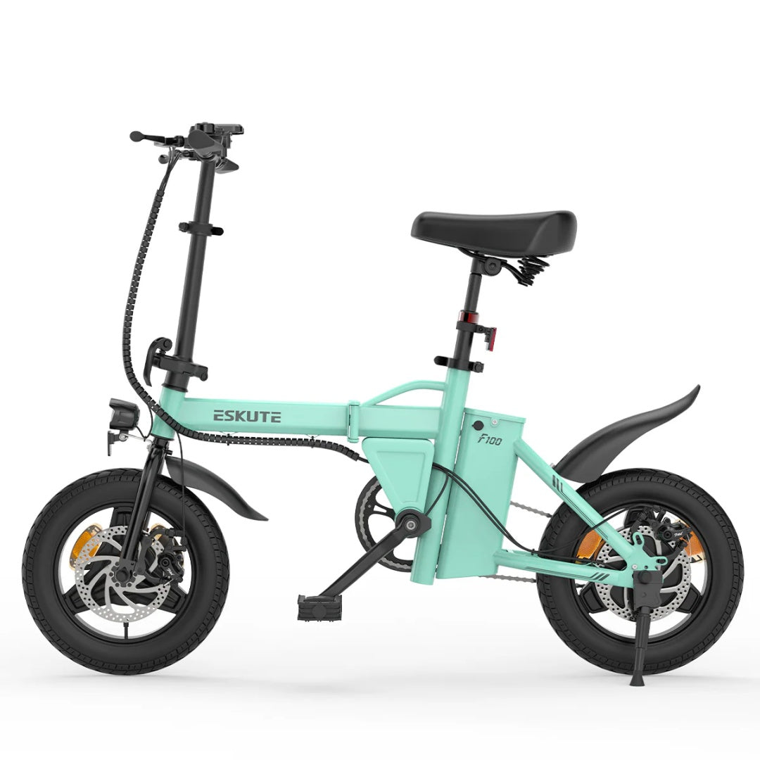 ESKUTE F100 14" Mini-Klapp-Elektrofahrrad, 250-W-Motor, 36 V, 9 Ah Akku