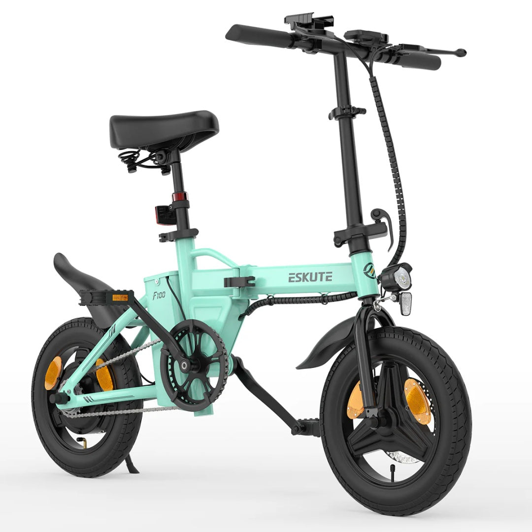 ESKUTE F100 14" Mini-Klapp-Elektrofahrrad, 250-W-Motor, 36 V, 9 Ah Akku