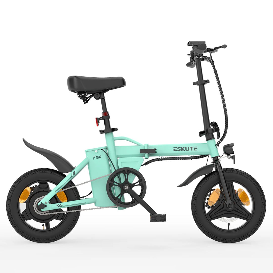 ESKUTE F100 14" Mini-Klapp-Elektrofahrrad, 250-W-Motor, 36 V, 9 Ah Akku
