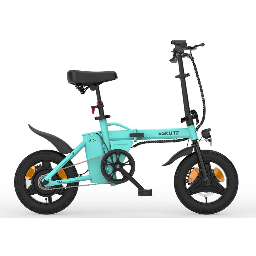 ESKUTE F100 14" Mini-Klapp-Elektrofahrrad, 250-W-Motor, 36 V, 9 Ah Akku