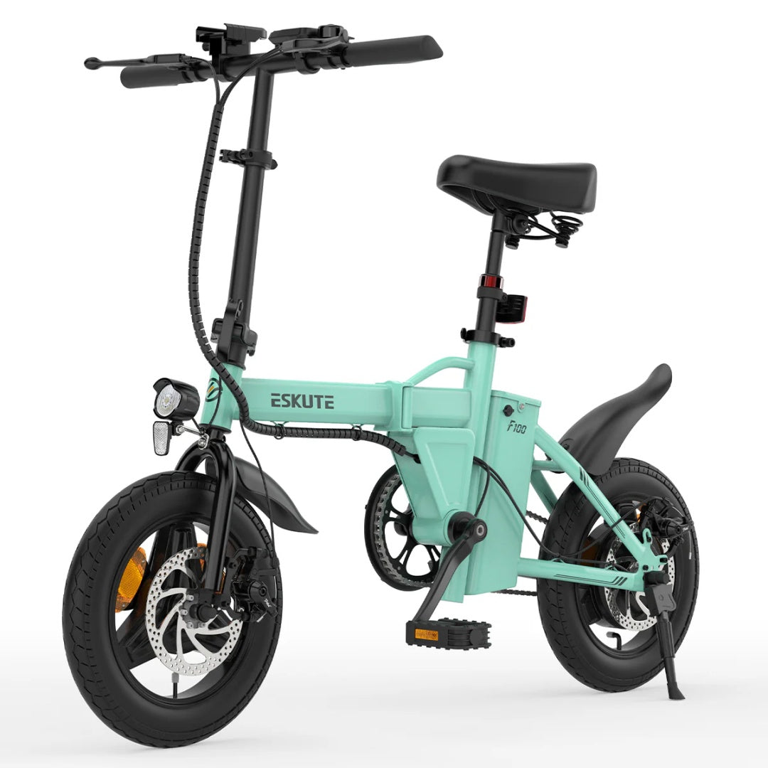 ESKUTE F100 14" Mini-Klapp-Elektrofahrrad, 250-W-Motor, 36 V, 9 Ah Akku