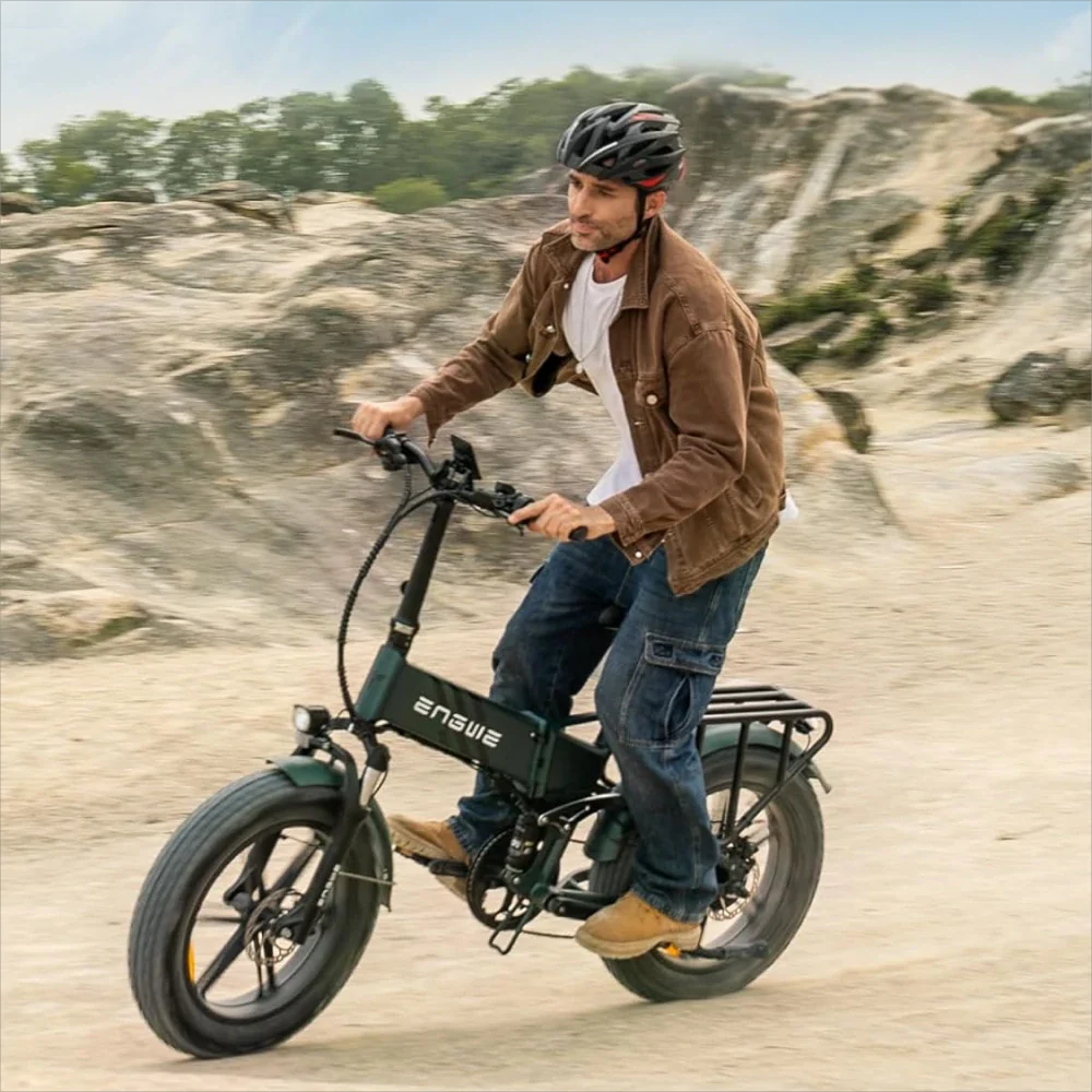 ENGWE Engine Pro 2.0 20" Fat Tire Folding Electric Bike 1200W Peak Motor 52V 16Ah Battery