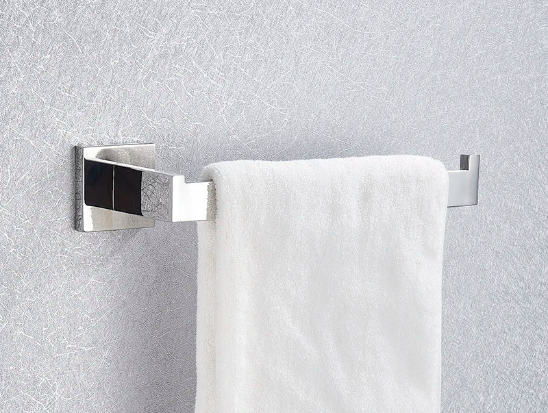 Bathroom Hardware Chrome Robe Hook Towel Rail Bar