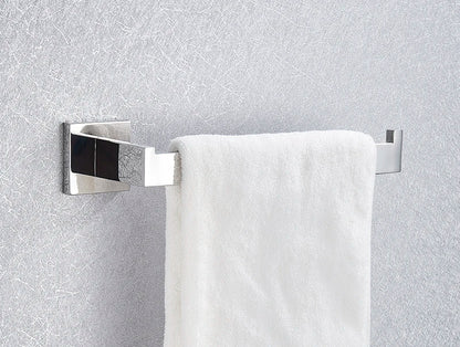 Bathroom Hardware Chrome Robe Hook Towel Rail Bar