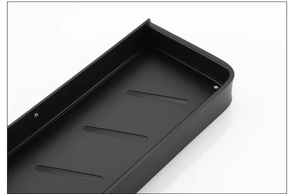 Black / White Bathroom Shelf Shampoo Holder Storage