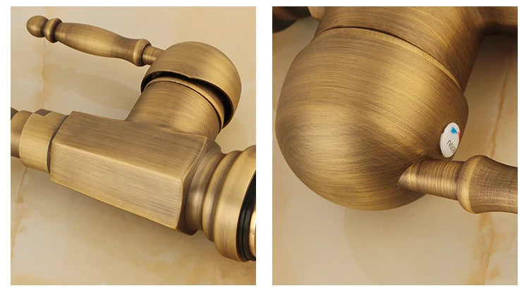 Antique Retro Faucet Basin Mixer Bathroom Cold Water