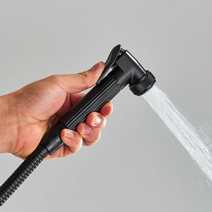 Matte Black Functions Display Screen Shower Faucet Bathroom