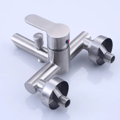 Bathroom Shower Faucet 304 Stainless Steel Triple Bathtub